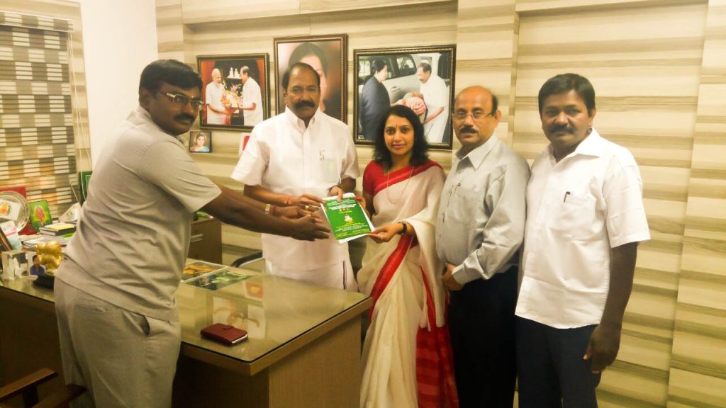 மாண்புமிகு தமிழ்நாடு மின்சாரத்துறை அமைச்சர். தங்கமணி அவர்களுடன் கல்வெட்டுக்கள் கலந்தாய்வு